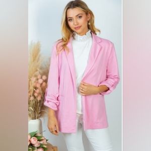 White Birch Pink Blazer